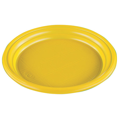 Тарелка d=205 мм. желтая 100 шт. уп.