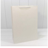 Пакет подарочный бумажный 18*23 см "Фактура" белый