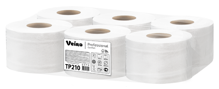 Бумага туалетная 2-х сл. с ц/в Veiro Professional Comfort арт.TP210 аналогТ8