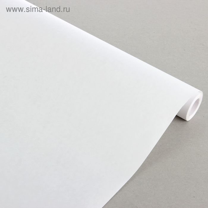 Подарочная бумага крафт белый 0,7*10 м