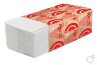Бумажные полотенца в пачке V-сложение 2 сл. 23*20,5 см. "Focus Premium" 200 листов 